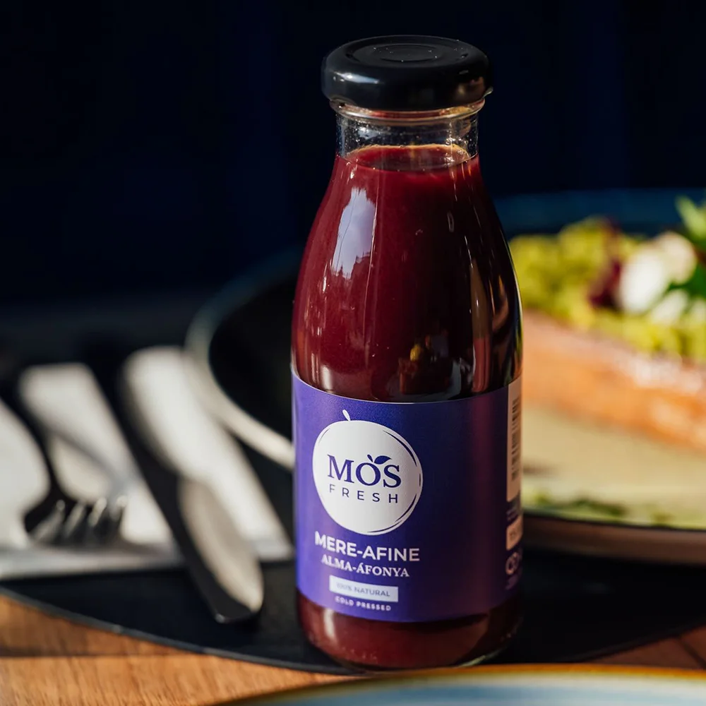 ÁFONYA-ALMA (250ml) - 100% natúr gyümölcslé, hidegen préselt - Image 2