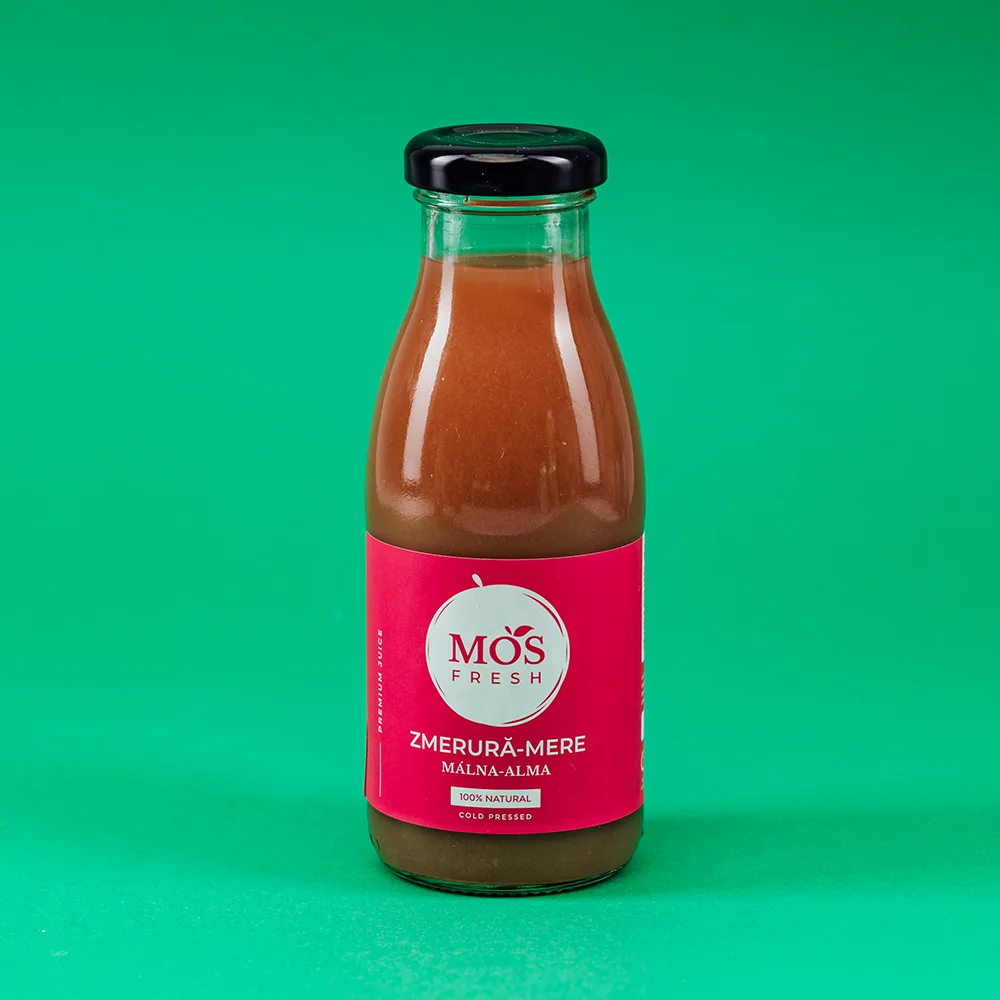 MÁLNA-ALMA (250ml) - 100% natúr gyümölcslé, hidegen préselt